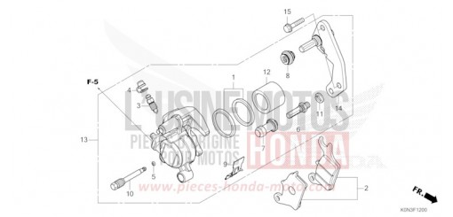 FRONT BRAKE CALIPER CBF125MER de 2024